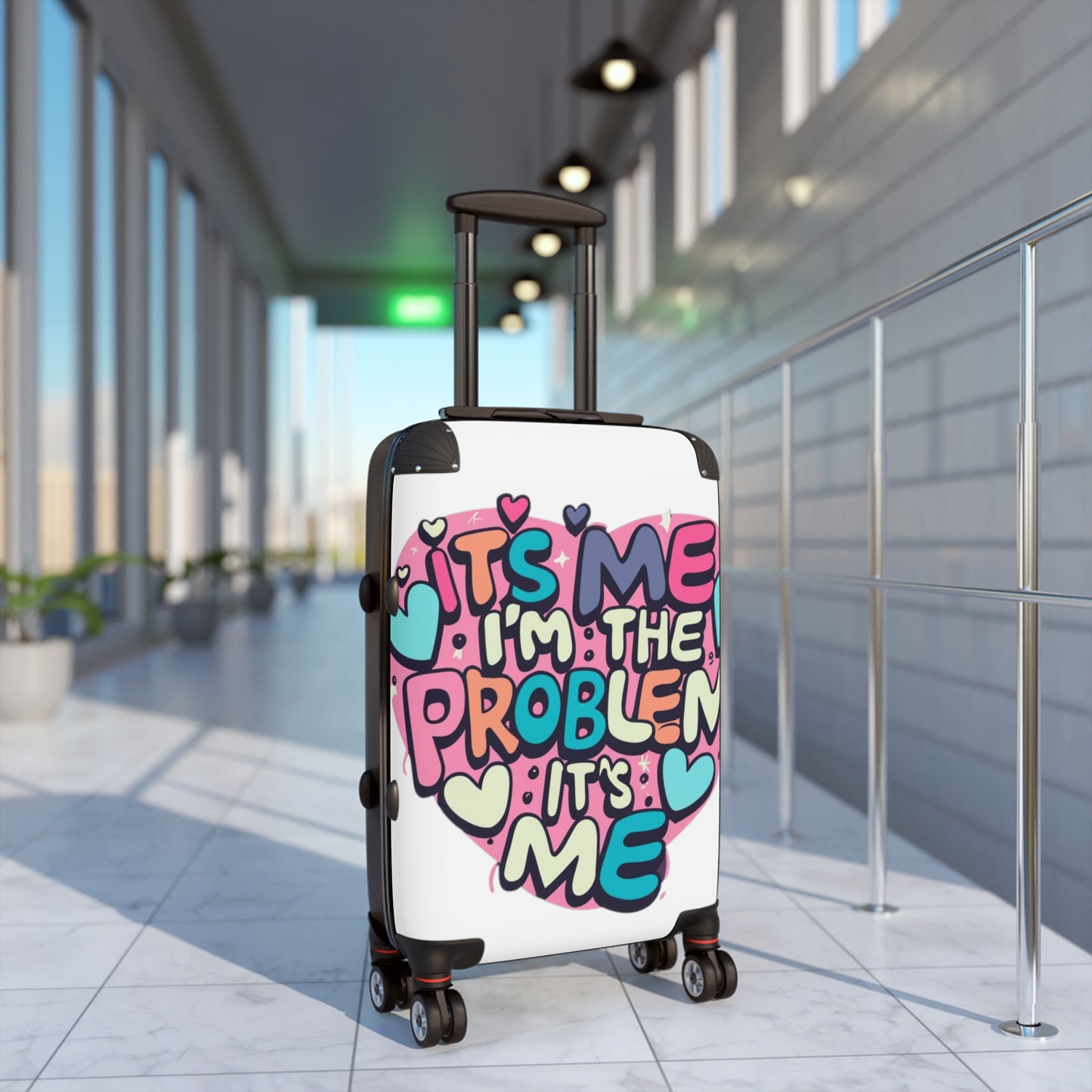 Its Me Im The Problem Its Me - Love Heart Valentine Gift - Suitcase