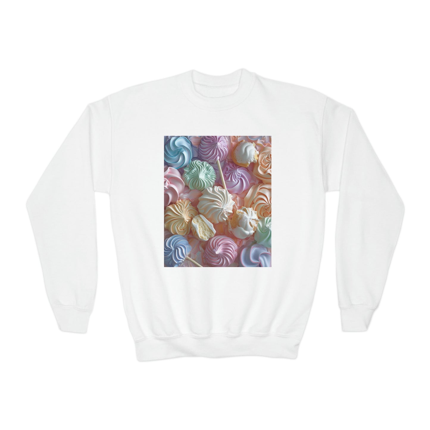 Meringue Cookies, Chef Cook Gift, Youth Crewneck Sweatshirt