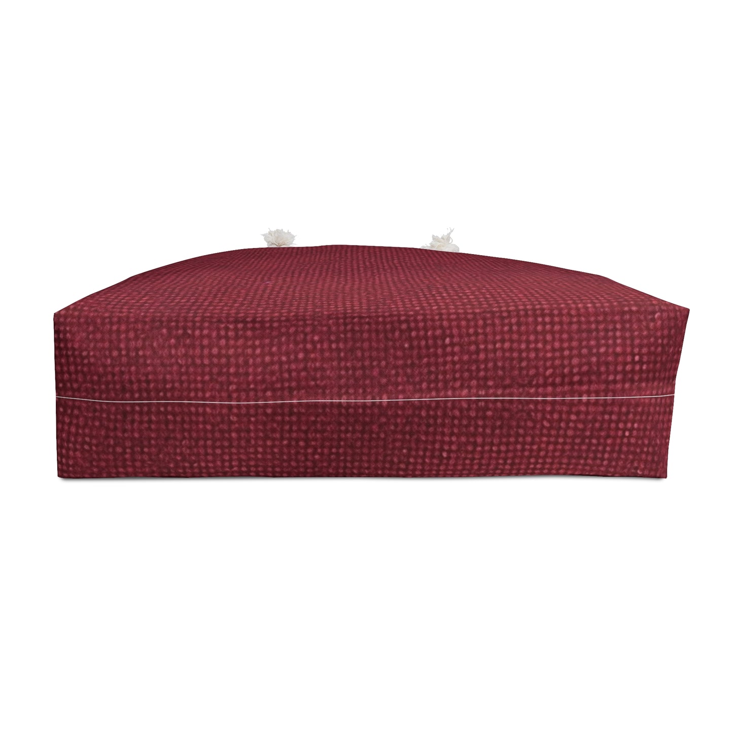 Seamless Texture - Maroon/Burgundy Denim-Inspired Fabric - Weekender Bag