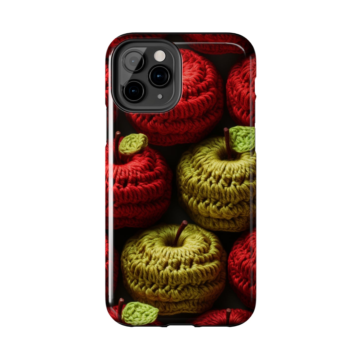 Crochet Apple Amigurumi - Big American Red Apples - Healthy Fruit Snack Design - Tough Phone Cases