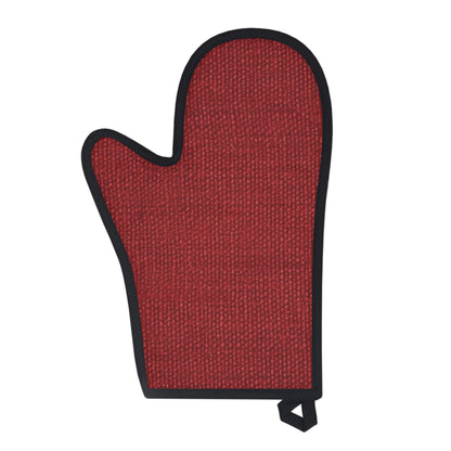 Bold Ruby Red: Denim-Inspired, Passionate Fabric Style - Oven Glove