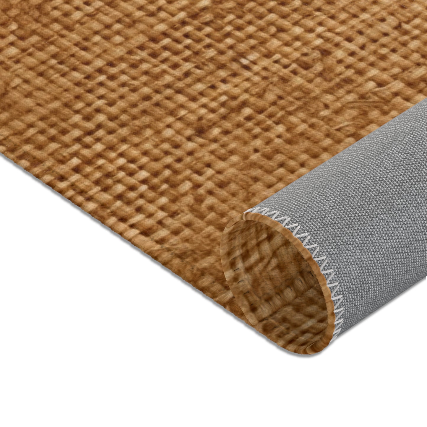 Brown Light Chocolate: Denim-Inspired Elegant Fabric - Area Rugs