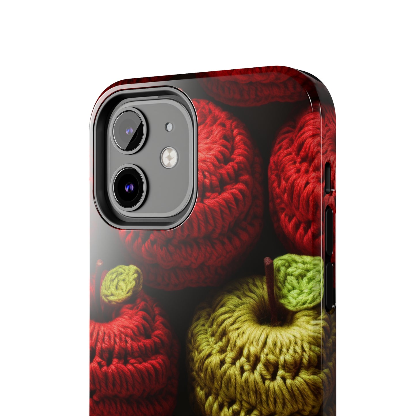 Crochet Apple Amigurumi - Big American Red Apples - Healthy Fruit Snack Design - Tough Phone Cases