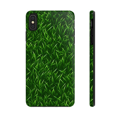 Touch Grass Indoor Style Outdoor Green Artificial Grass Turf - Tough Phone Cases