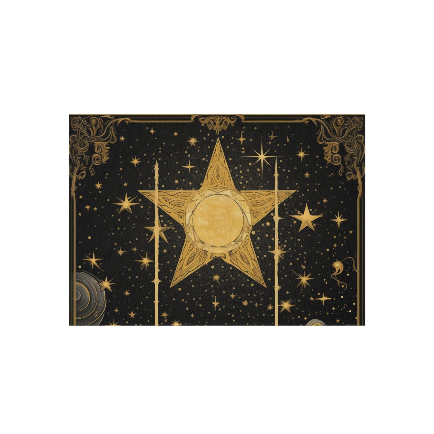 The Star Tarot Card - Symbol of Faith and Optimism - Outdoor Rug