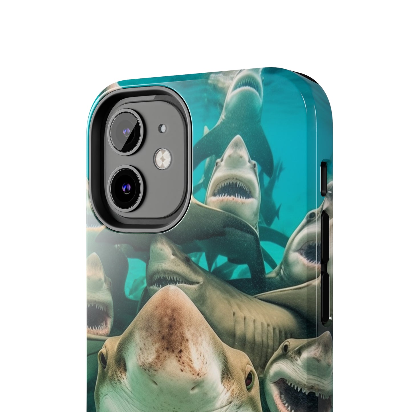 Laughing Lemon Sharks: Joyful Sea Jaws Ocean Deep - Tough Phone Cases