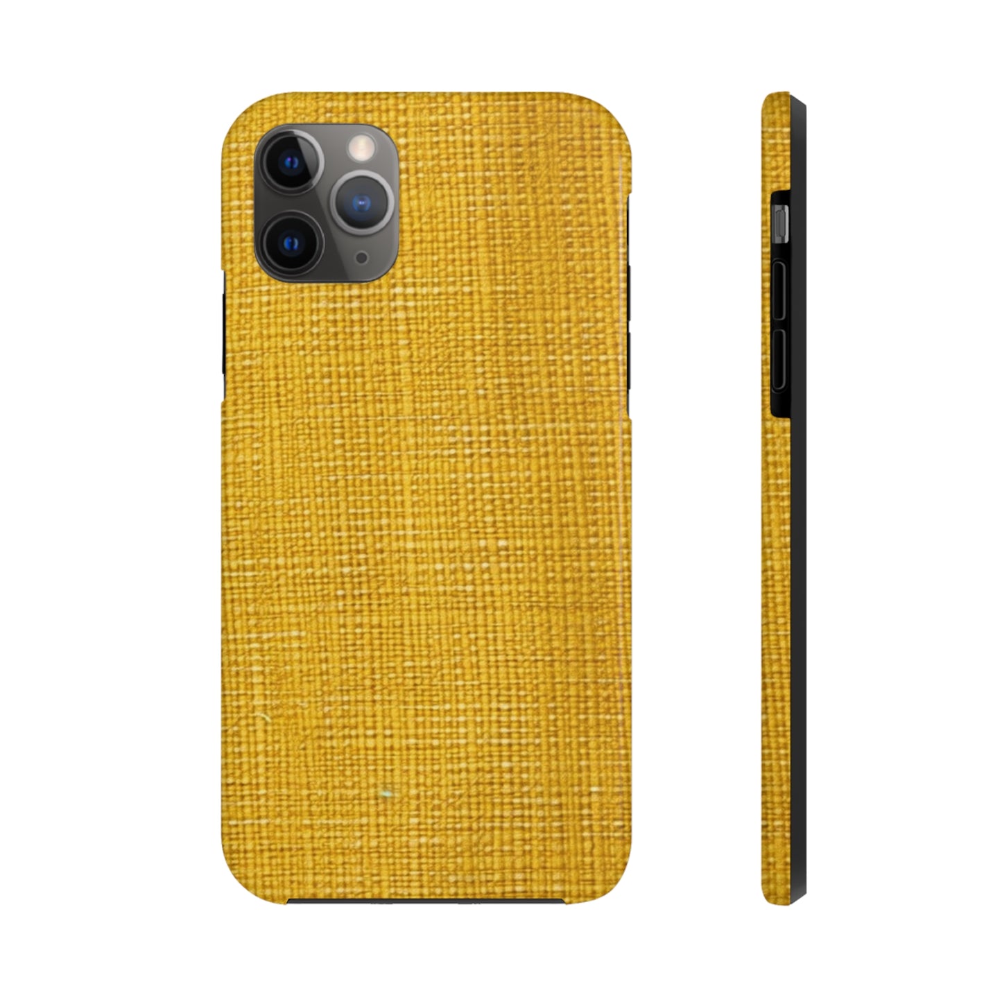 Radiant Sunny Yellow: Denim-Inspired Summer Fabric - Tough Phone Cases