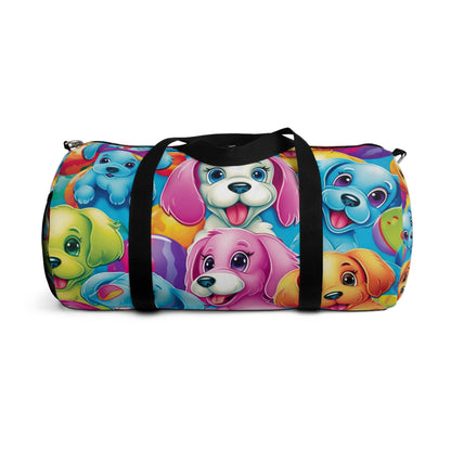 Happy Puppy & Dog Design - Vivid and Eye-Catching - Duffel Bag