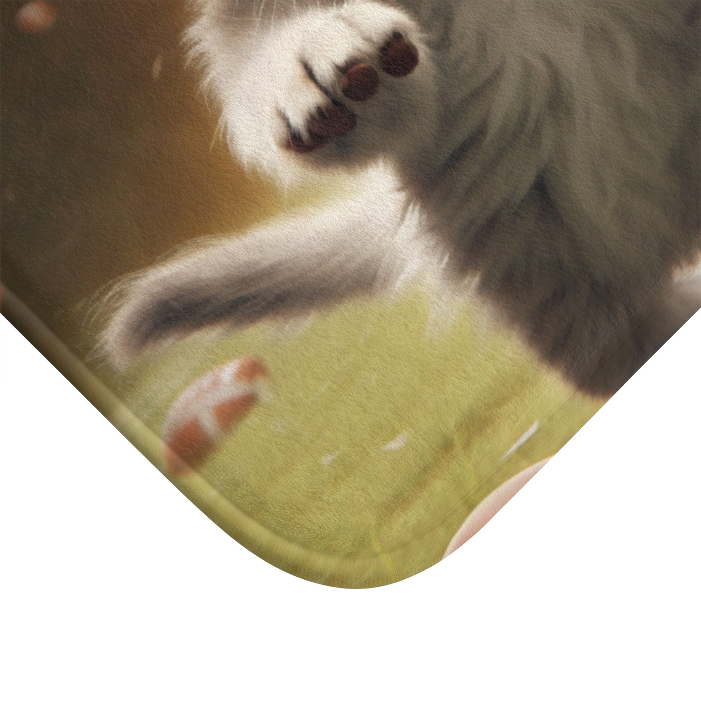 Football Kitty Fantasy: Feline Cat American Sport Quarterback - Alfombra de baño