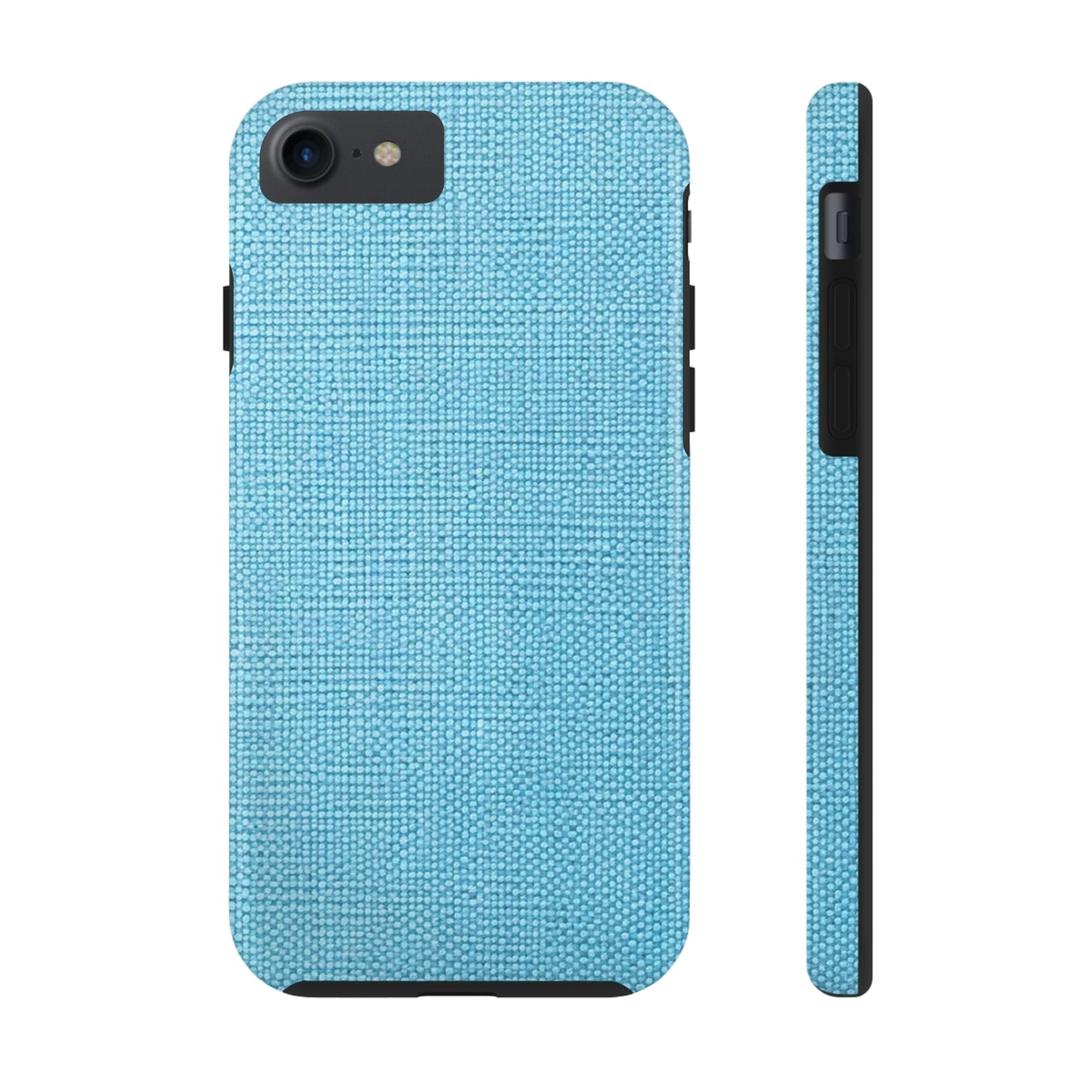 Bright Aqua Teal: Denim-Inspired Refreshing Blue Summer Fabric - Tough Phone Cases