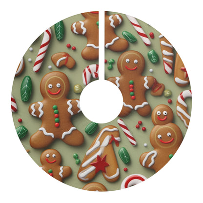 Gingerbread Man Christmas Cookie - Tree - Candy Cane - Christmas Tree Skirts