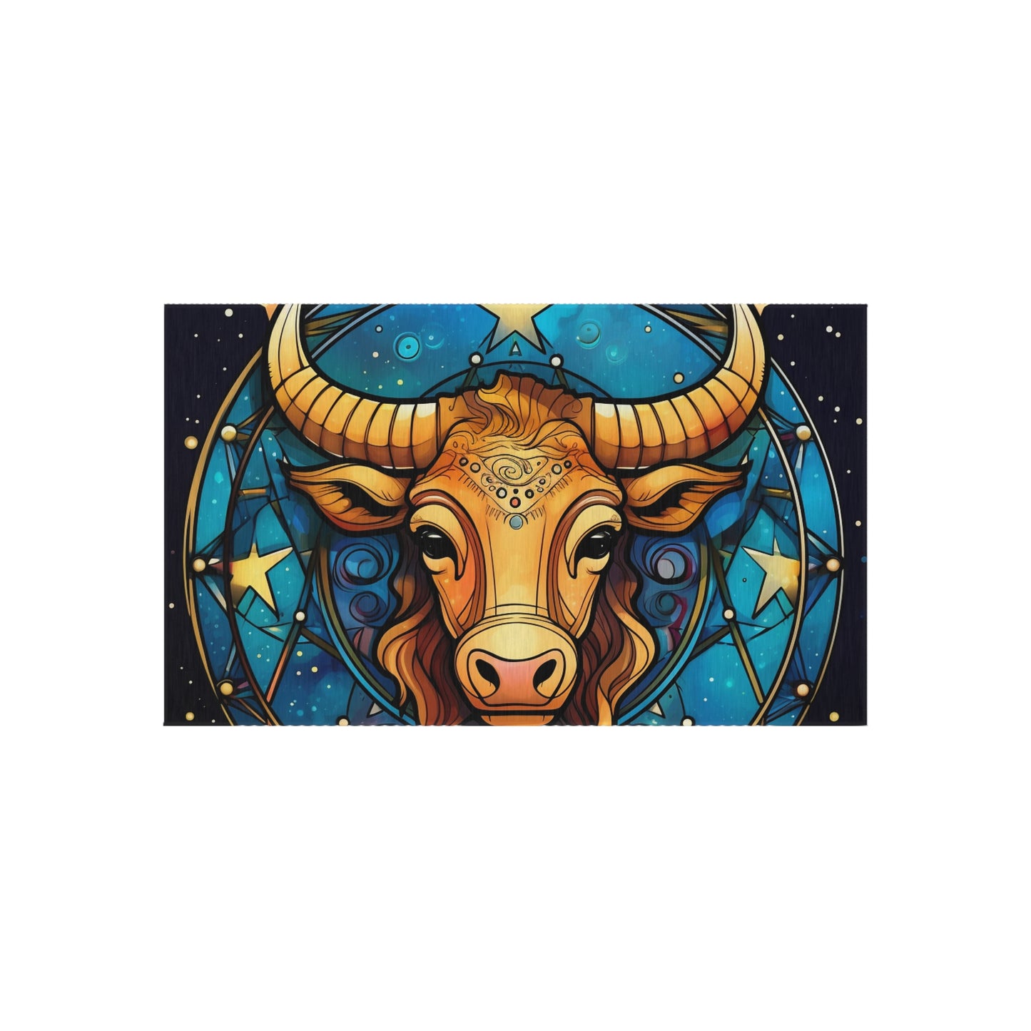 Taurus Constellation Zodiac Sign Astrology Cosmic Art - Outdoor Rug