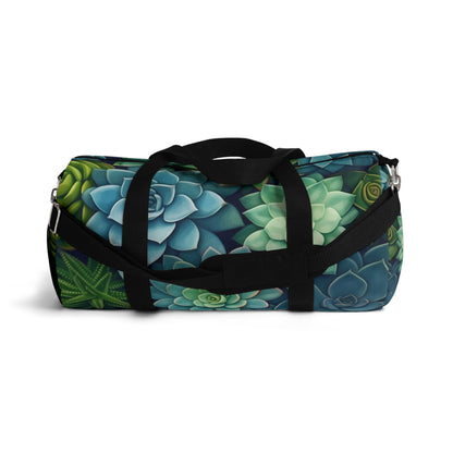 Minimalist Succulent Array - Vibrant Botanical Pattern Duffel Bag