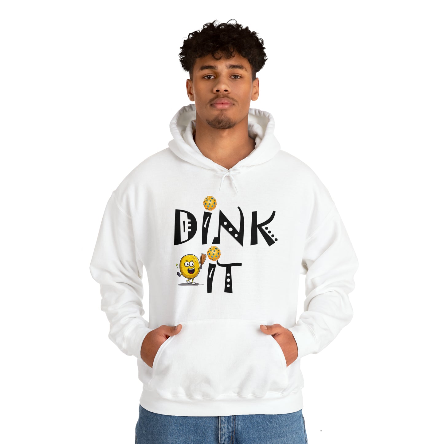 Pickleball Dink It: Sport Strategy Game Style - Gift Enthusiasts & Players - Unisex Heavy Blend™ Hooded Sweatshirt