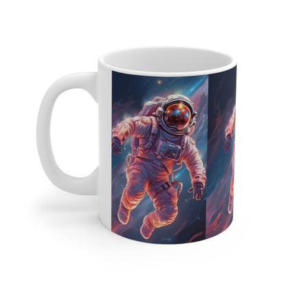 Astronaut Outer Space - Galaxy Starfield - Ceramic Mug 11oz