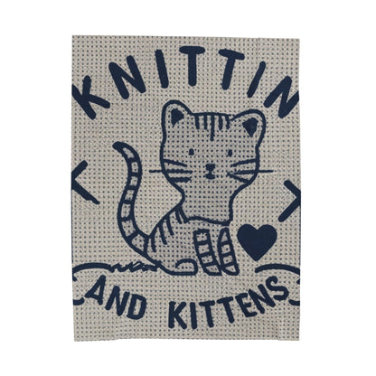 Knittin with Kittens: Cat Lover's Knitting Joy - Velveteen Plush Blanket