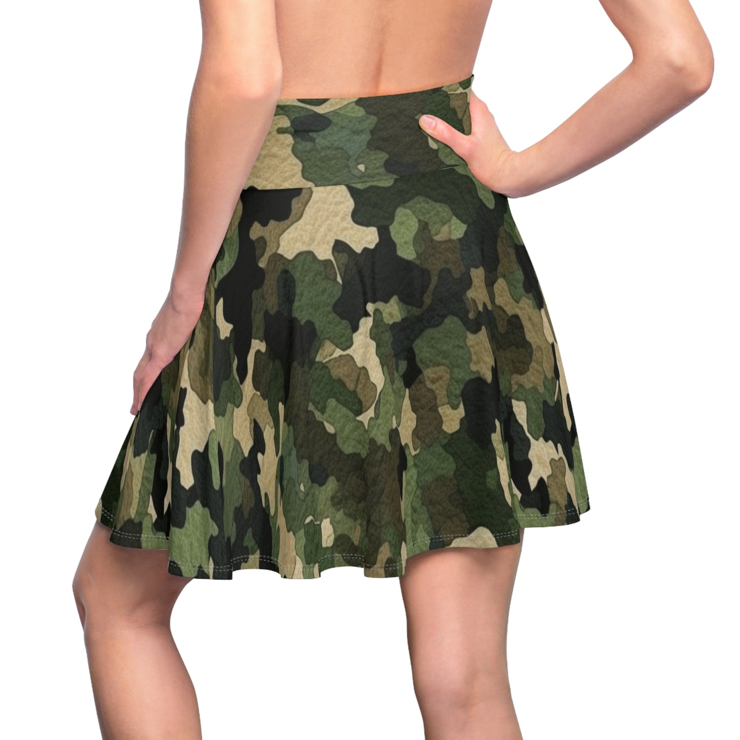 Classic Camo | Camouflage Wrap | Traditional Camo - Women's Skater Skirt (AOP)