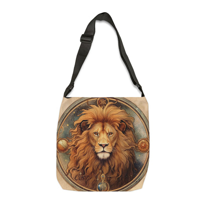 Astrological Leo Sign Vibrant Celestial Cosmic Zodiac - Adjustable Tote Bag (AOP)