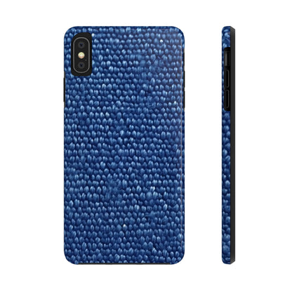 Marine Carpet Outdoor Bass Boat Style Denim Design - Tough Phone Cases