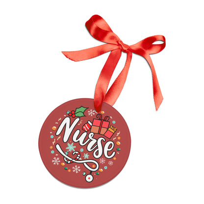 Christmas Nurse 2023 - Acrylic Ornament with Ribbon