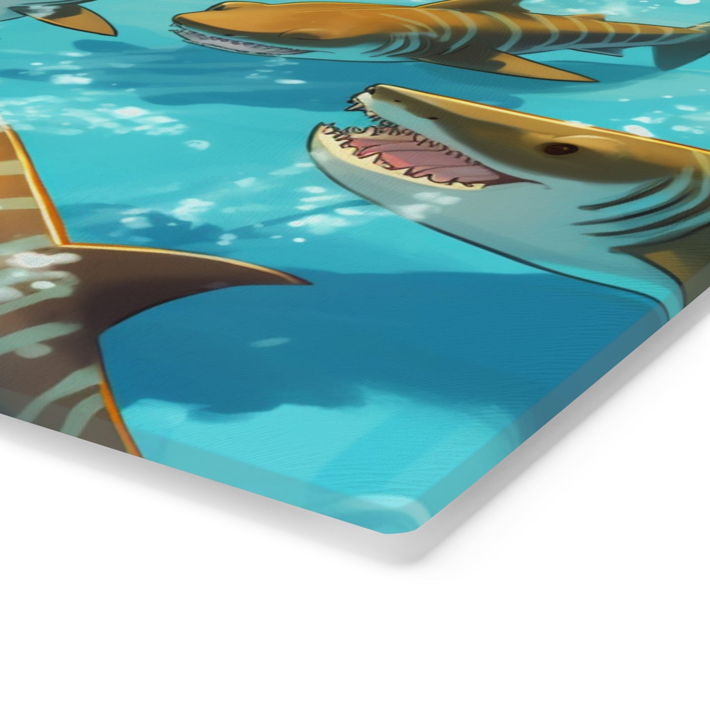 Tiger Shark: Ocean Marine Wildlife - Underwater - Cutting Board