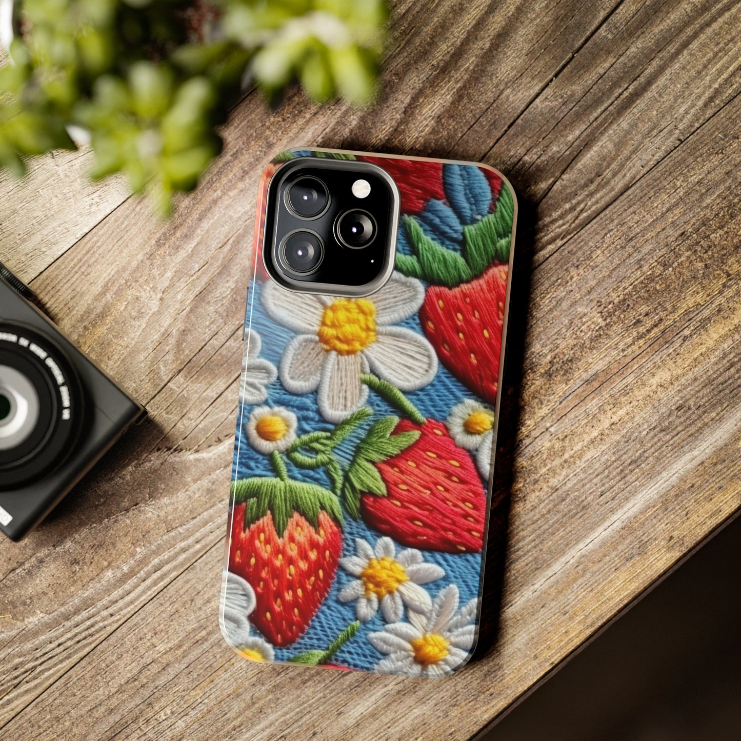 Orchard Berries: Juicy Sweetness from Nature's Garden - Fresh Strawberry Elegance - Tough Phone Cases