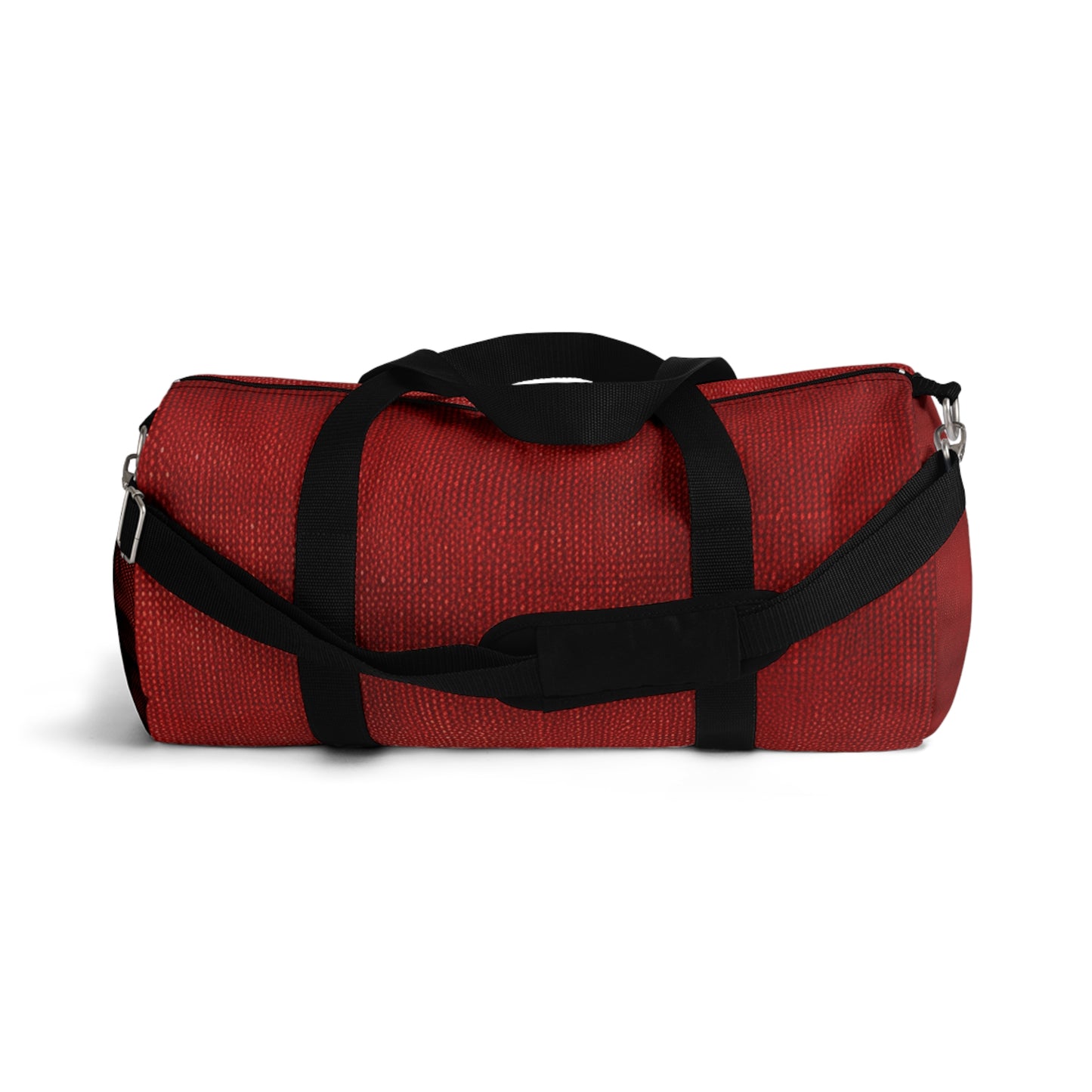 Juicy Red Berry Blast: Denim Fabric Inspired Design - Duffel Bag