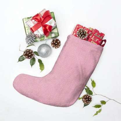 Blushing Garment Dye Pink: Denim-Inspired, Soft-Toned Fabric - Christmas Stockings