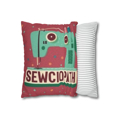 Sewing Sewciopath - Spun Polyester Square Pillow Case