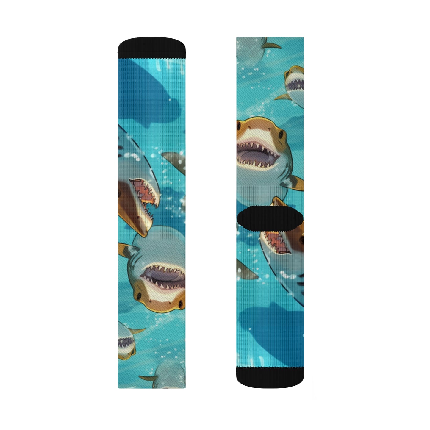 Tiger Shark: Ocean Marine Wildlife - Underwater - Sublimation Socks