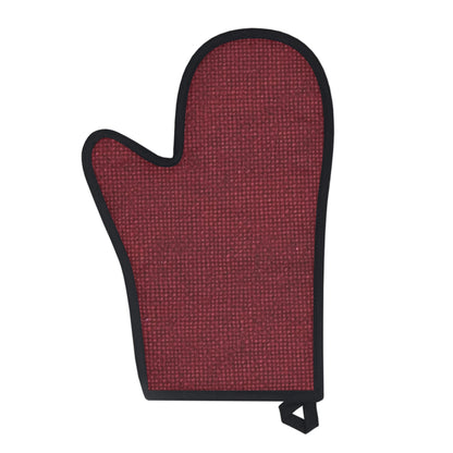 Seamless Texture - Maroon/Burgundy Denim-Inspired Fabric - Oven Glove