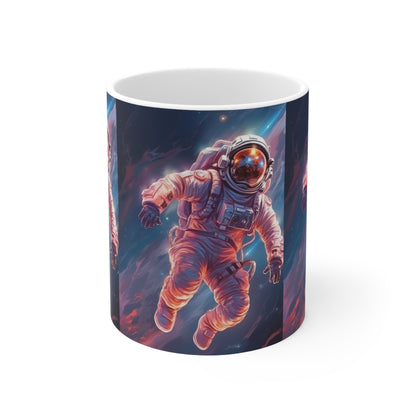 Astronaut Outer Space - Galaxy Starfield - Ceramic Mug 11oz