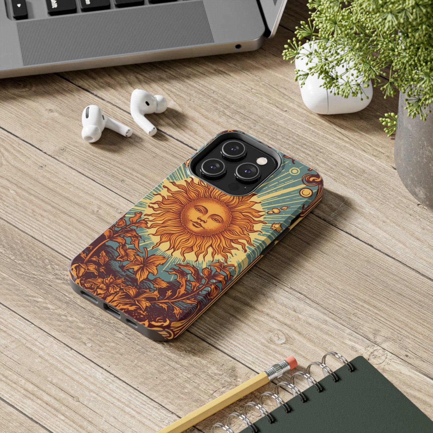 Sun Tarot Card Symbol of Growth, Life, and Radiance - Tough Phone Cases