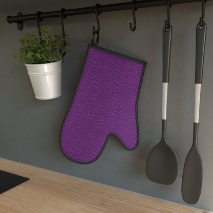 Violet/Plum/Purple: Denim-Inspired Luxurious Fabric - Oven Glove