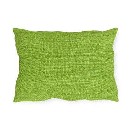 Lush Grass Neon Green: Denim-Inspired, Springtime Fabric Style - Outdoor Pillows