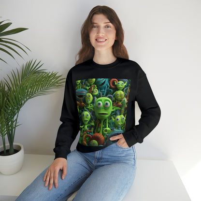 Toy Alien Story Space Character Galactic UFO Anime Cartoon - Unisex Heavy Blend™ Crewneck Sweatshirt