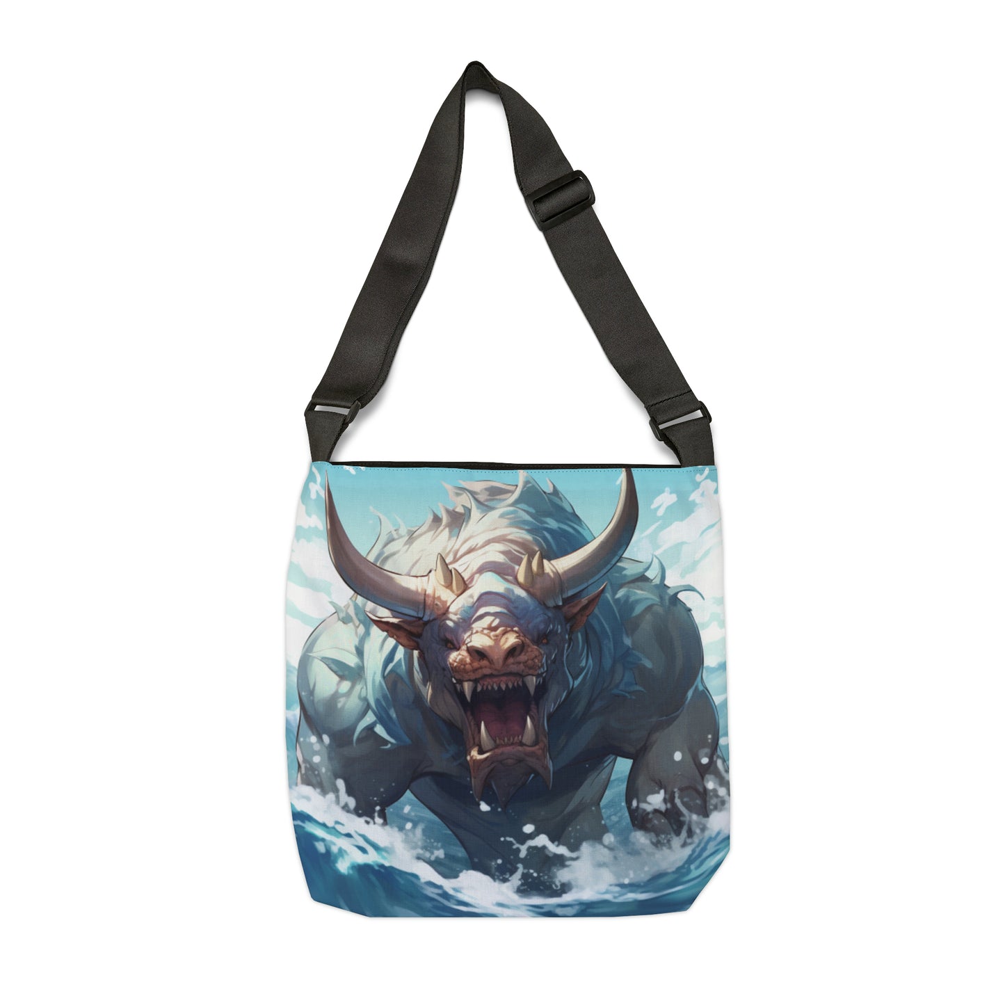 Bull Shark Fusion: Water Fantasy - Hybrid Ocean Marine Animal - Adjustable Tote Bag (AOP)