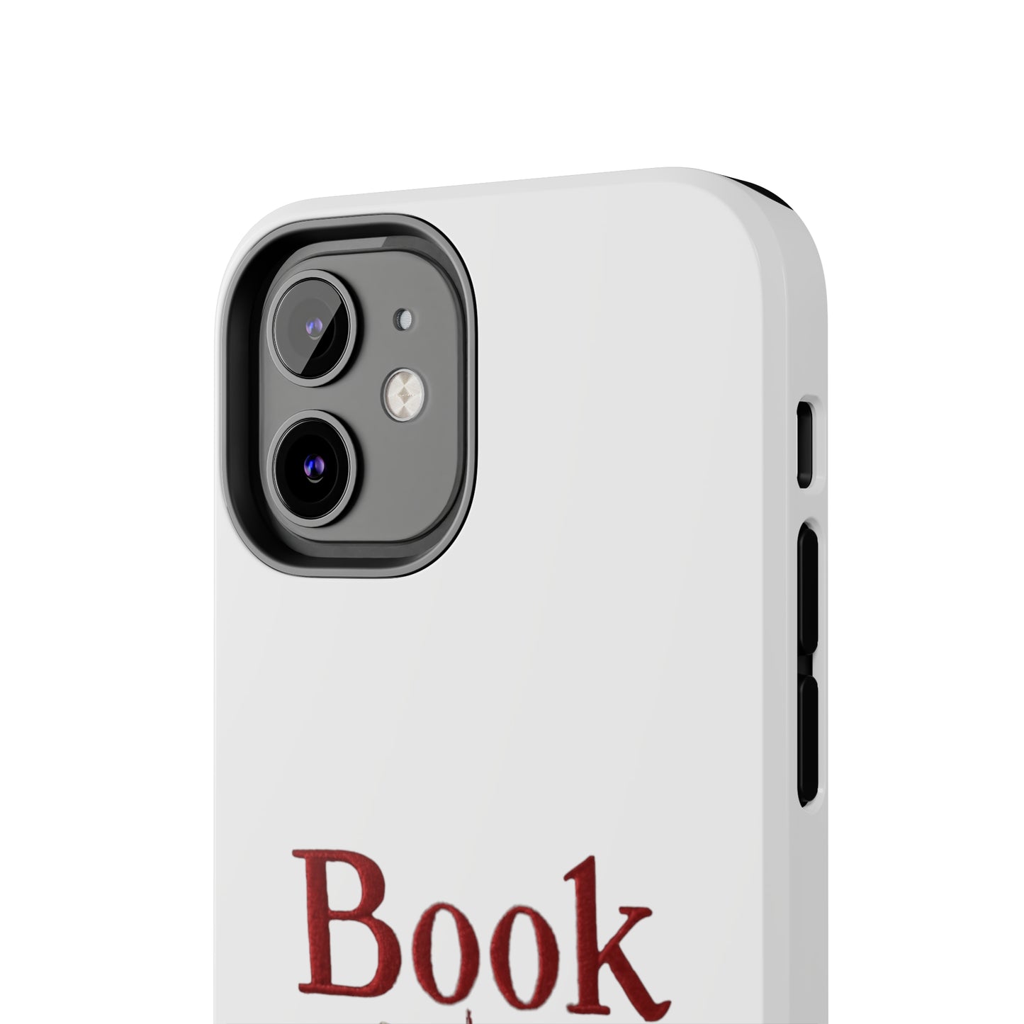 Open Book Embroidery Art: Book Lover Text for Avid Readers - Tough Phone Cases