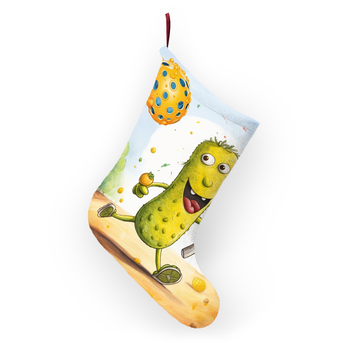 Pickleball Play: Pickle Sport Action Game, Fast Dink Ball - Christmas Stockings