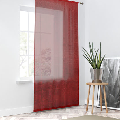 Juicy Red Berry Blast: Denim Fabric Inspired Design - Window Curtain