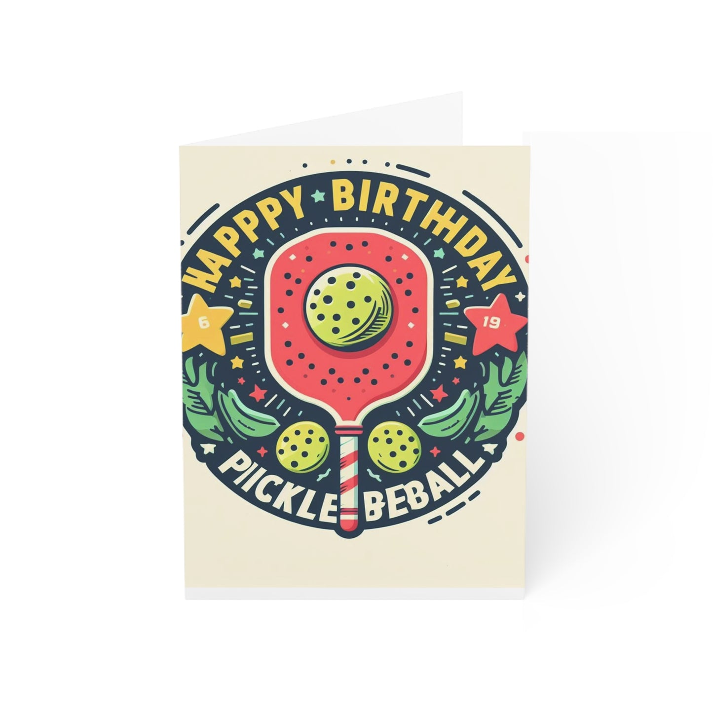 Pickleball Birthday Card - 'Smashing' Celebration Wishes, Quirky Sports-Themed Greeting, Fun Pickleball Puns, Happy Birthday Note