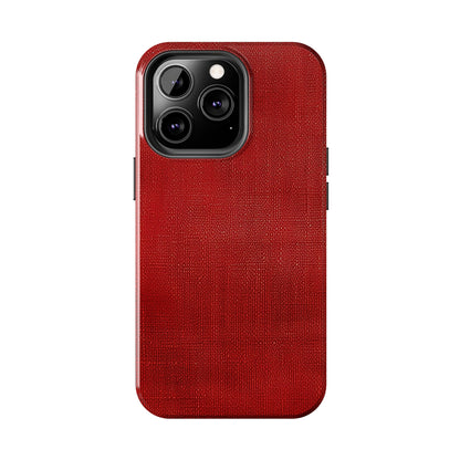 Juicy Red Berry Blast: Denim Fabric Inspired Design - Tough Phone Cases