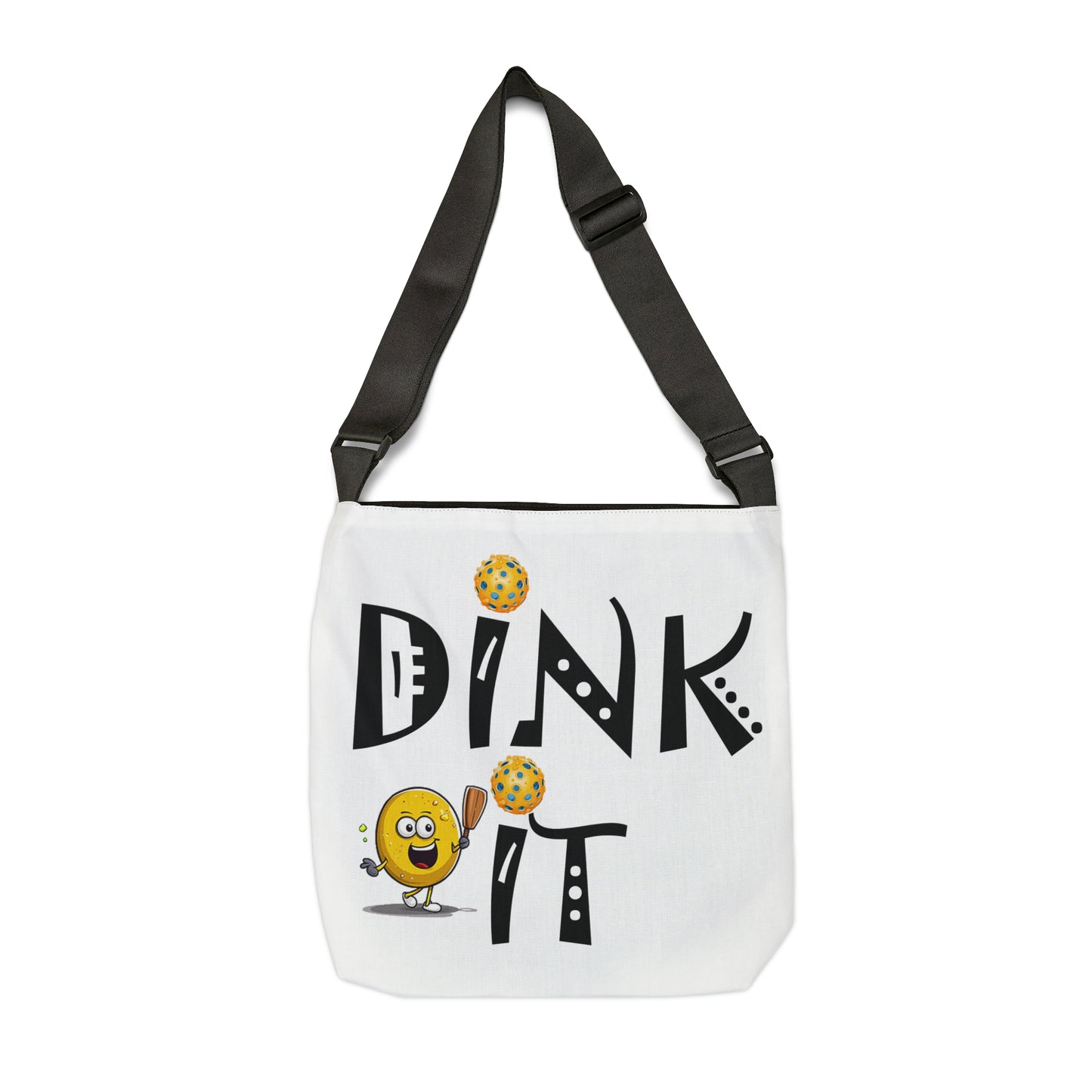 Pickleball Dink It: Sport Strategy Game Style - Gift Enthusiasts & Players - Adjustable Tote Bag (AOP)