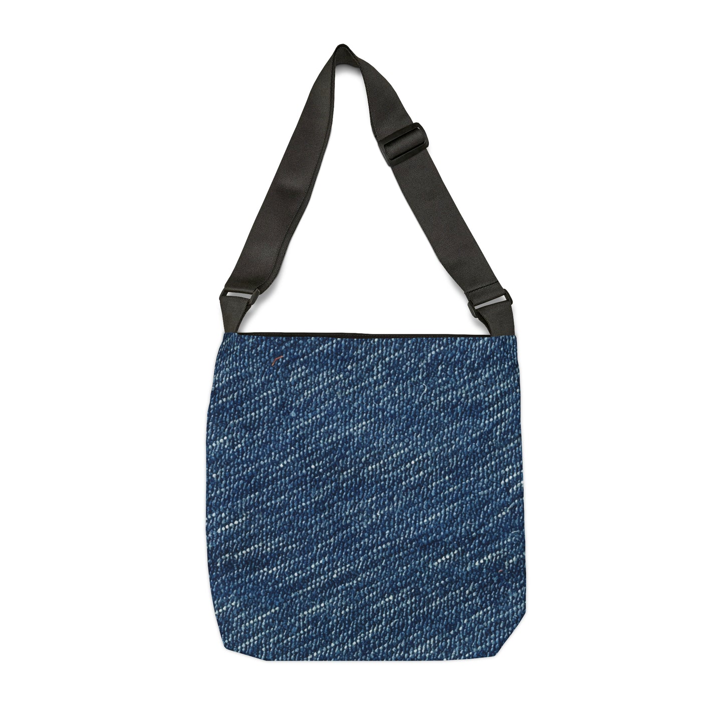 Denim-Inspired Design - Distinct Textured Fabric Pattern - Adjustable Tote Bag (AOP)