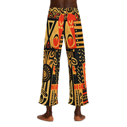 Símbolos abstractos inspirados en el arte tribal, patrimonio - Pantalones de pijama para hombre (AOP) 