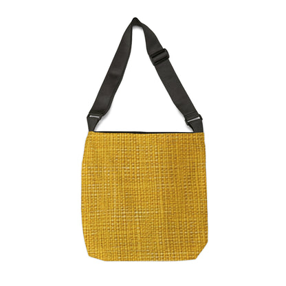 Radiant Sunny Yellow: tela de verano inspirada en la mezclilla - Bolso de mano ajustable (AOP) 