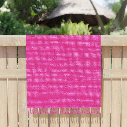 Hot Neon Pink Doll Like: Denim-Inspired, Bold & Bright Fabric - Boho Beach Cloth