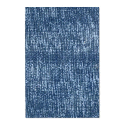 Outdoor Bass Boat Style - Denim Design Artwork - Area Rugs