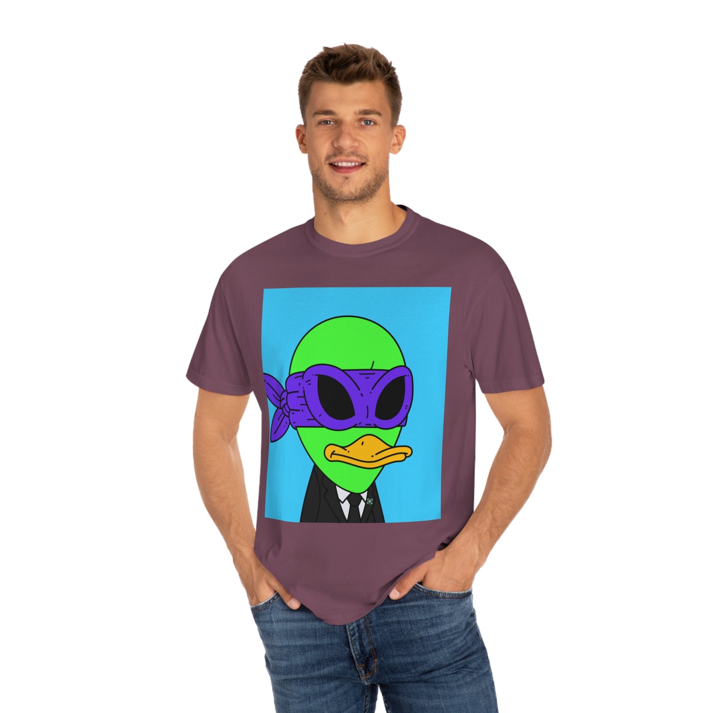 Alien Visitor 751Galactic - Unisex Garment-Dyed T-shirt