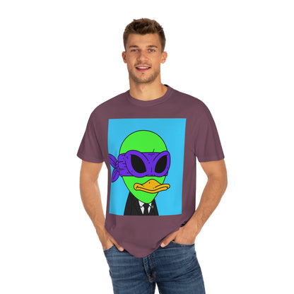 Alien Visitor 751Galactic - Unisex Garment-Dyed T-shirt